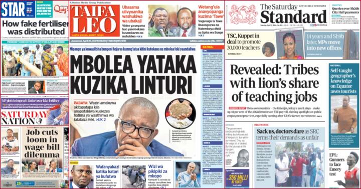 Kenya Newspapers Review: Police Say Leaked Bomet Adult Video Was ...