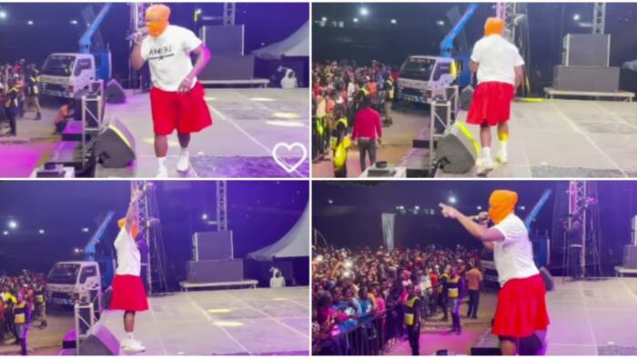 Ali Kiba's Brother Abdu Steps out In Skirt During Concert, Leaves Fans Stunned