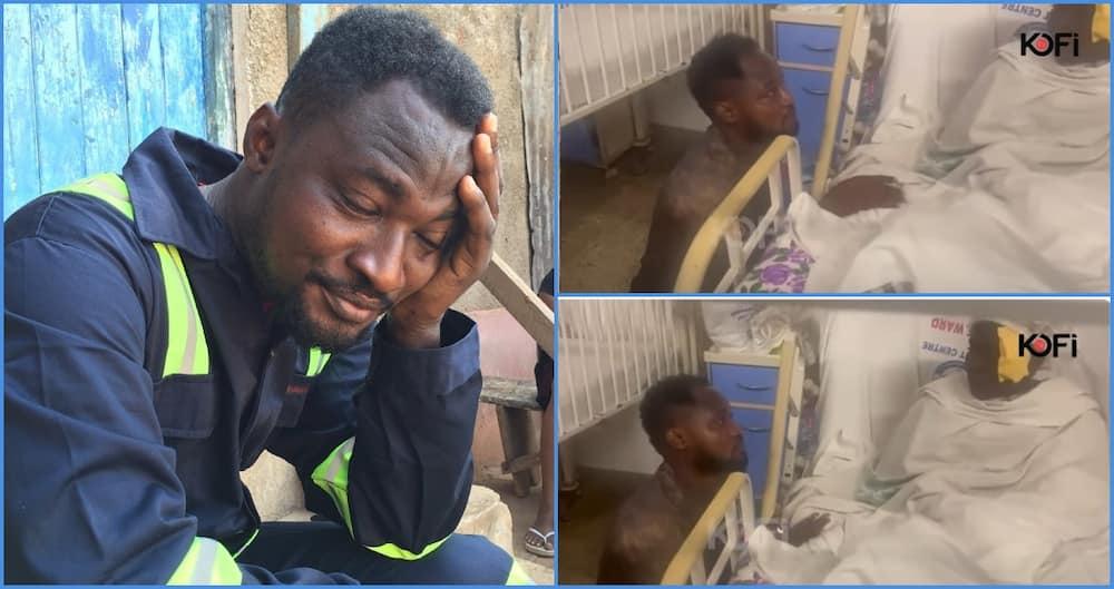Funny Face visits accident victim, weeps like a baby and begs her for forgiveness