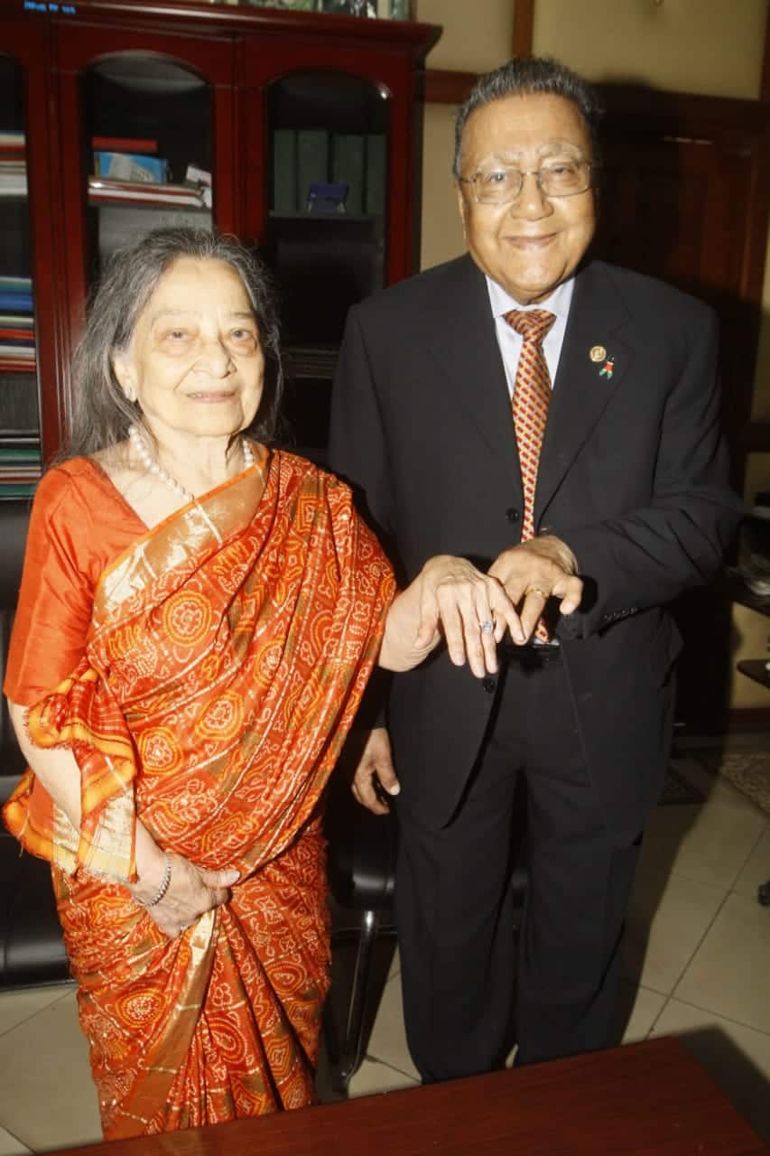 Billionaire Manu Chandaria, 90, formalises marriage with wife of 64 years