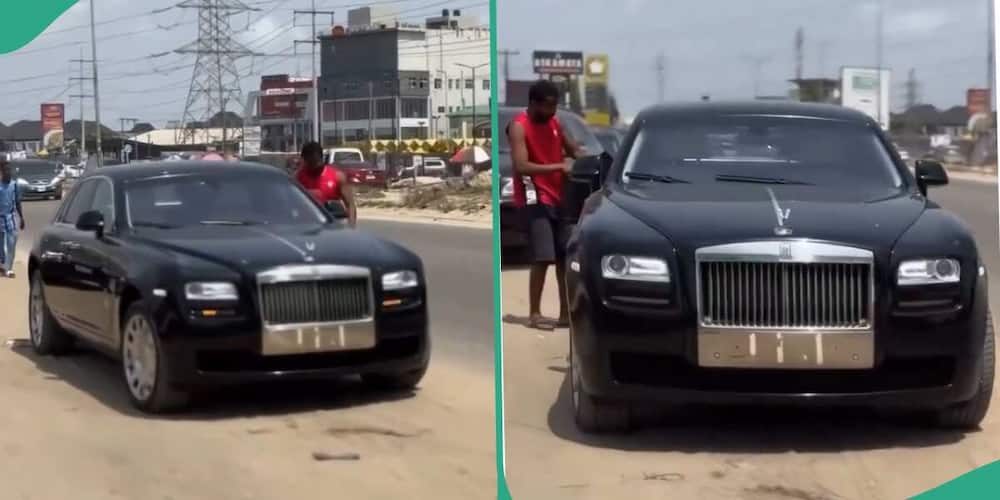 Un hombre reposta combustible en un Rolls Royce de lujo en la autopista y provoca reacciones: “Los ricos también lloran”.