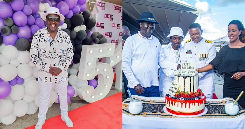 Netizens compliment Churchill's dapper look at Mutua's birthday party.