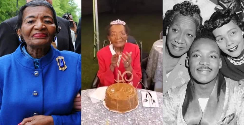 The oldest sister of Martin Luther King Jr celebrates 94th birthday.