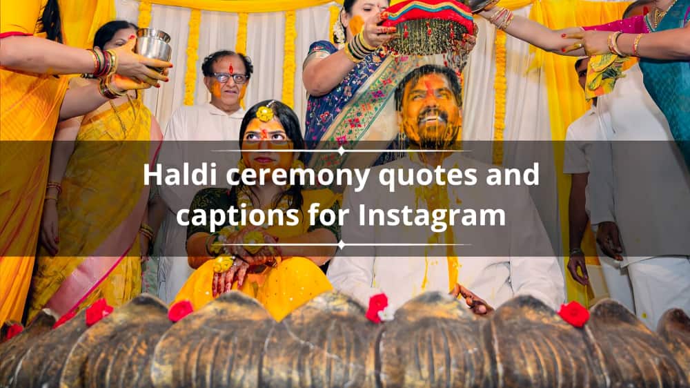 Haldi ceremony quotes