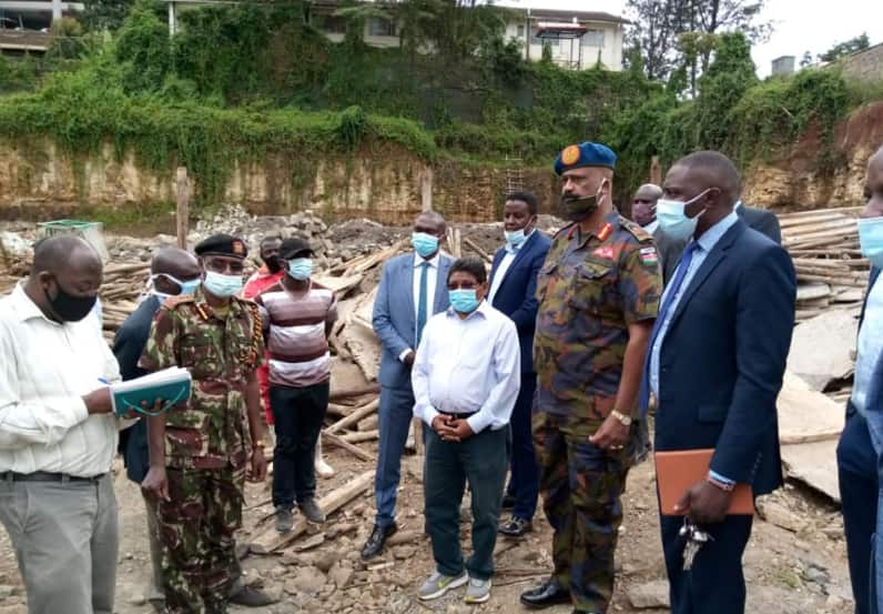 Construction workers flee as Nairobi boss Badi visits site to reclaim grabbed land