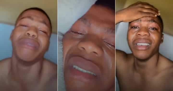 Un hombre llora a carcajadas luego de que su novia lo dejara y el video provoca sus reacciones