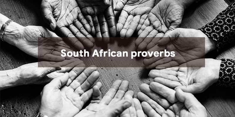 Famous South African proverbs and sayings