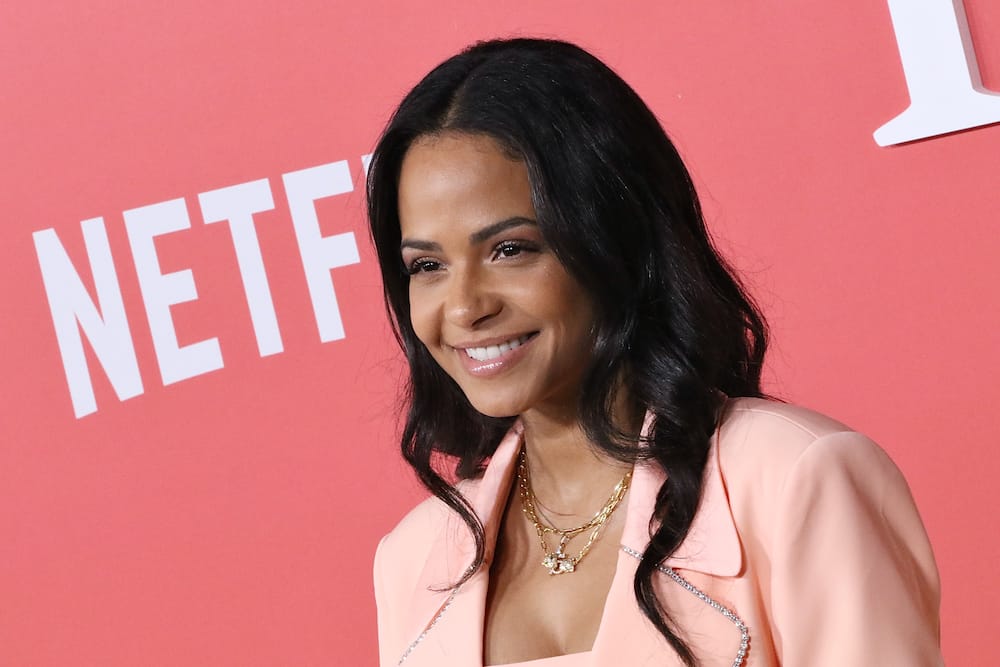 Christina Milian attends the World Premiere of Netflix's Your Place Or Mine at Regency Village Theatre
