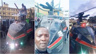 Boeing 254: Creative Ngara Man Causes Buzz after Making Helicopter with Spinning Propeller