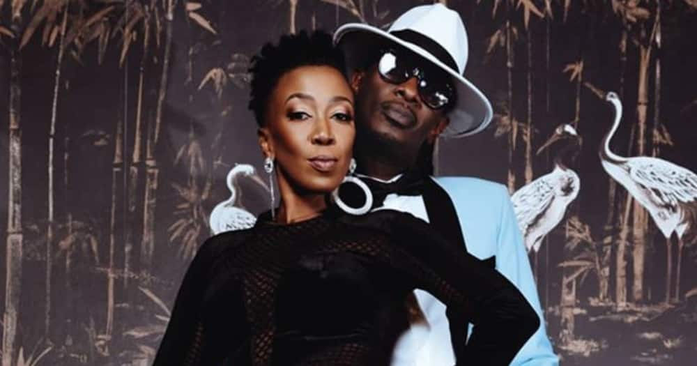 Nameless shut down a fan who said he would be miserable if Wahu Kagwi left him. Photo: Wahu Kagwi.