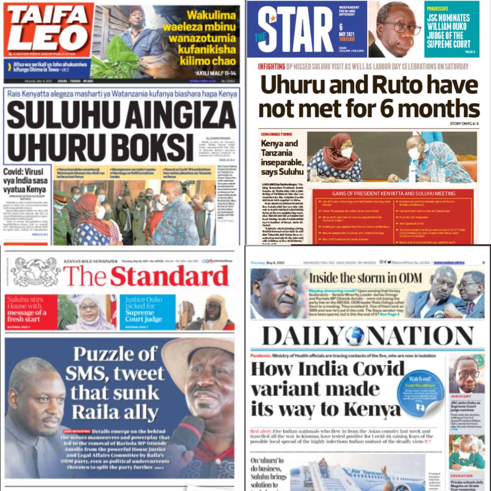 Magazeti, Alhamisi, Mei 6: Rais Uhuru AIngia Boksi ya Watanzania