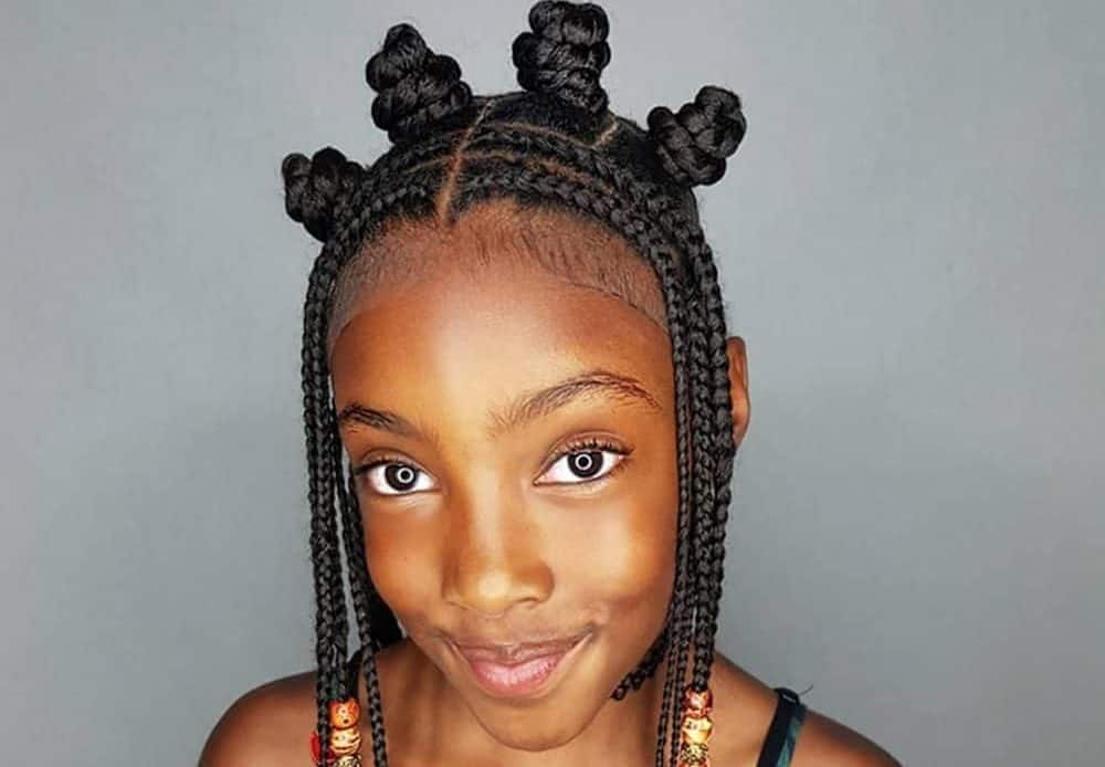 How to Braid Cornrows With Beads on Little Girls With  African-American/Ethnic Hair - Bellatory