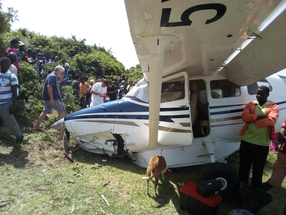 Light Aircraft crash lands in Kwale