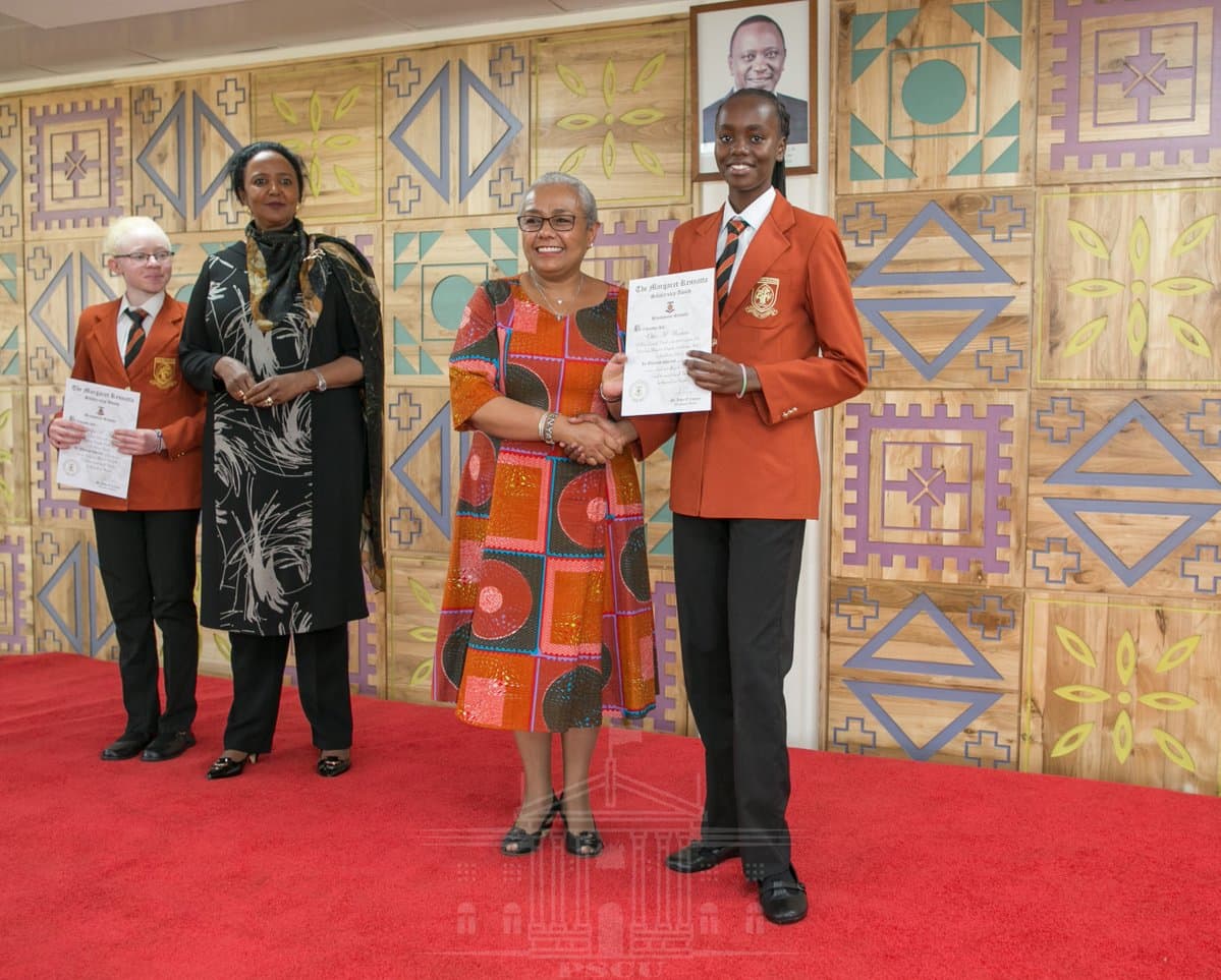 Top 2017, 2018 KCPE girls awarded scholarship by First Lady Margret Kenyatta