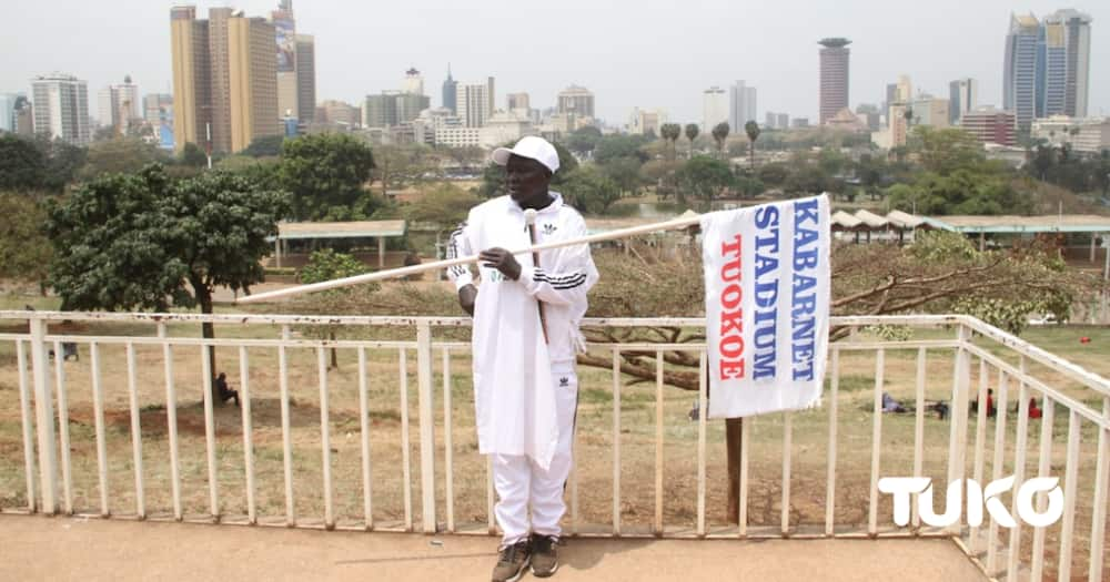 Joseph Chebii in Nairobi. Photo: TUKO.co.ke.