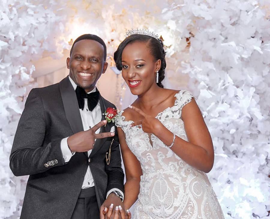 TV host Christabel Nansubuga Musiime and her fellow host and husband Edwin Musiime. Photo credit: My Wedding.
