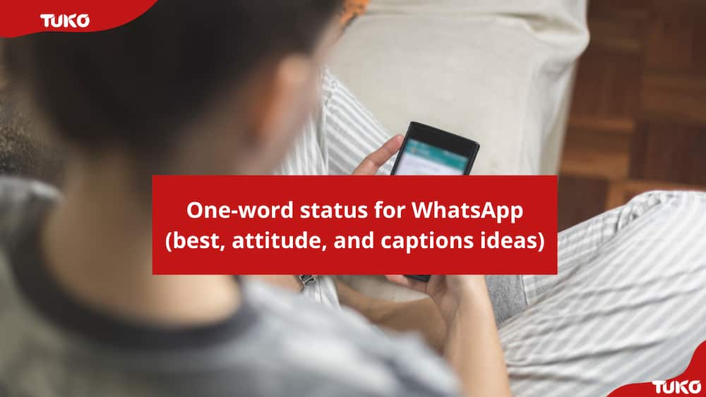 one-word status for WhatsApp