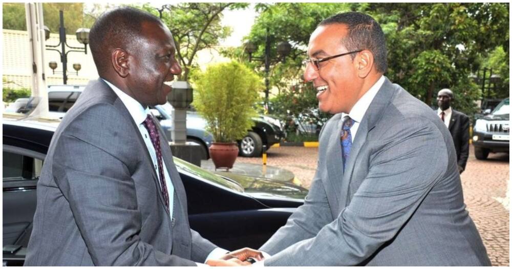 President William Ruto (l) and Tourism CS Najib Balala. Photo: Najib Balala.