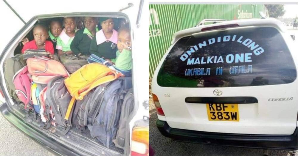 NTSA hunts for driver who bundled school going children in car boot