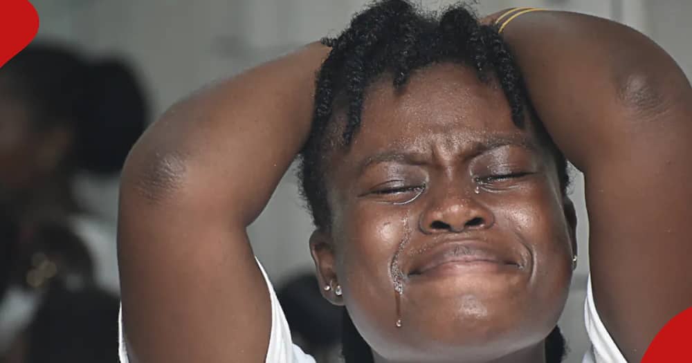 An illustration photo of a woman crying after receiving bad news.