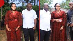 Murang'a: Elderly Tycoon Marries Younger Gorgeous Wife in Posh Ruracio, Photos Go Viral