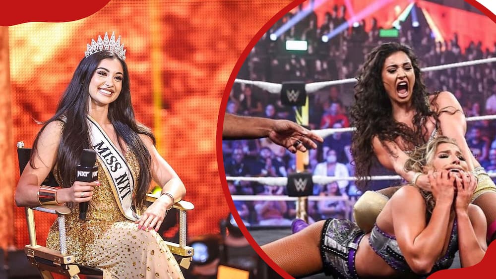 Bianca Carelli is all smiles after being crowned Miss NXT