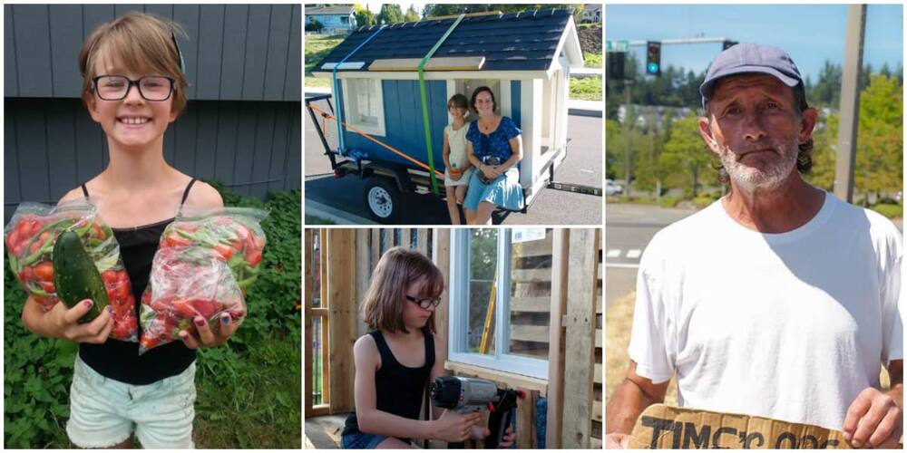 Young girl puts smile on poor people's faces in her community, builds them house.