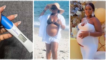 Lady Who Got Pregnant on Her Wedding Night Flaunts Baby Bump In Cute Video