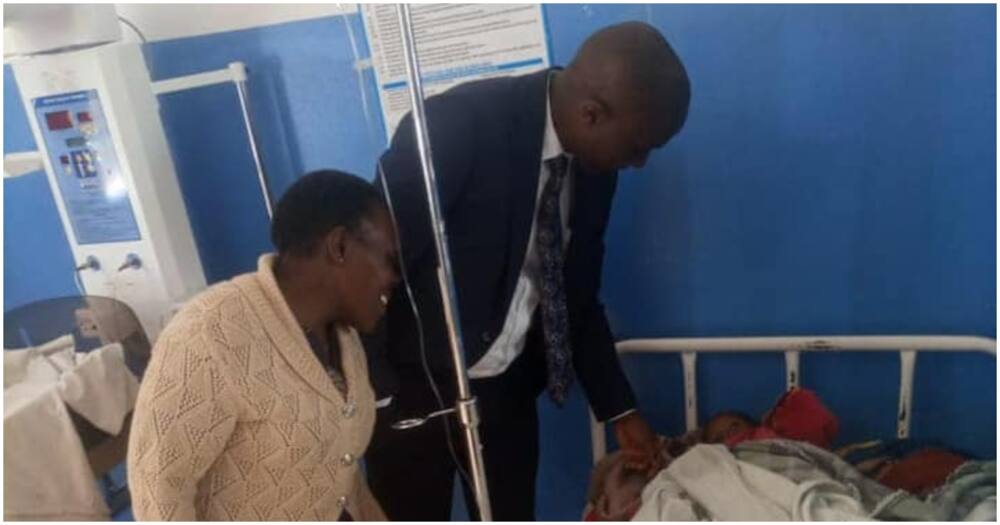 Siblings at Molo Sub-County Hospital. Photo: David Kones.