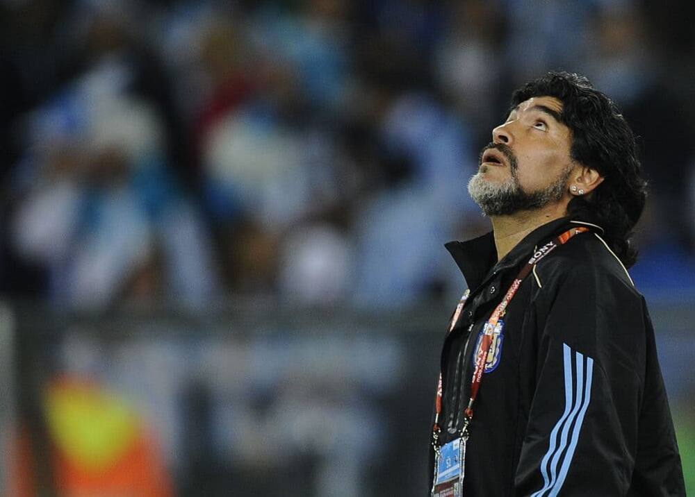 A file photo of Diego Maradona. Photo credit: GIANLUIGI GUERCIA/AFP.