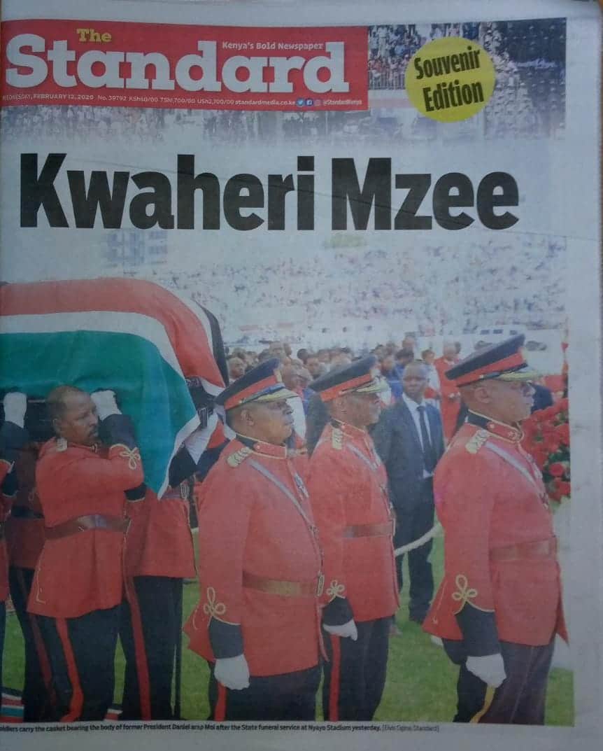 Kenyan newspapers review for February 12: Coffin maker says presidential caskets take longer to breakdown