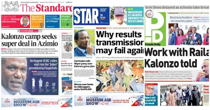 newspapers-review-for-may-24-disquiet-in-kenya-kwanza-over-william