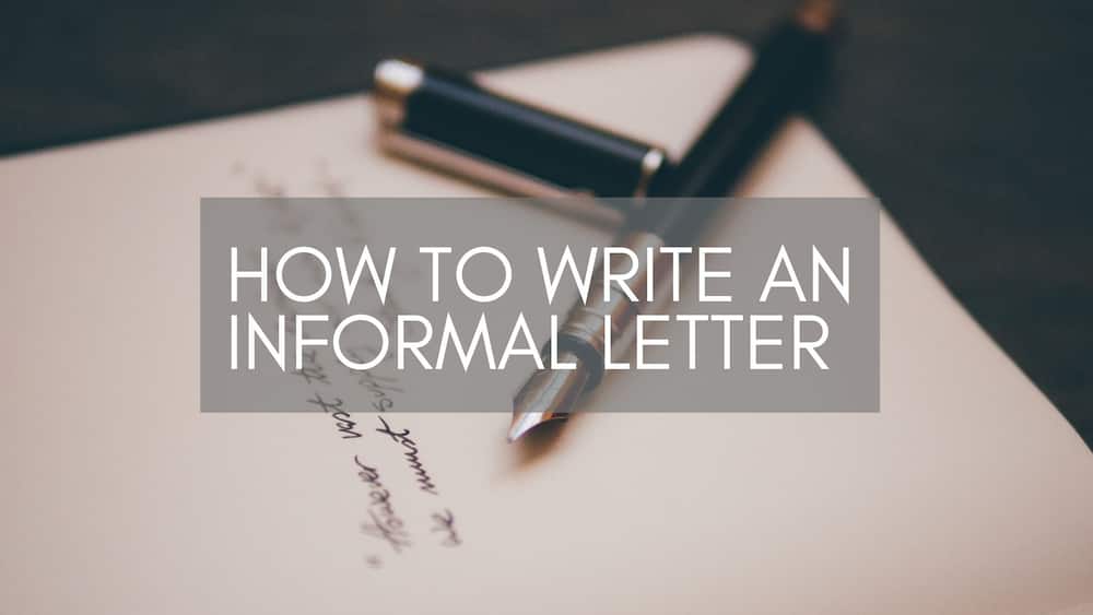 How to write an informal letter