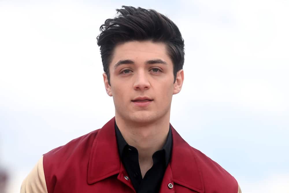 Asher Angel attends the “Shazam! Fury of the Gods" photocall at Savoy Place in London, England.