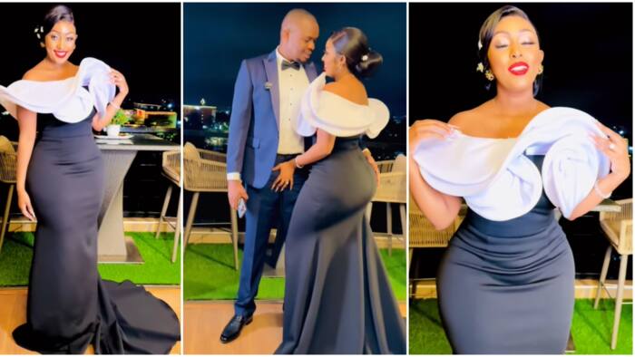 Amber Ray Flaunts Curves in Figure Hugging off Shoulder Maxi Dress: "Masterpiece of Beauty"