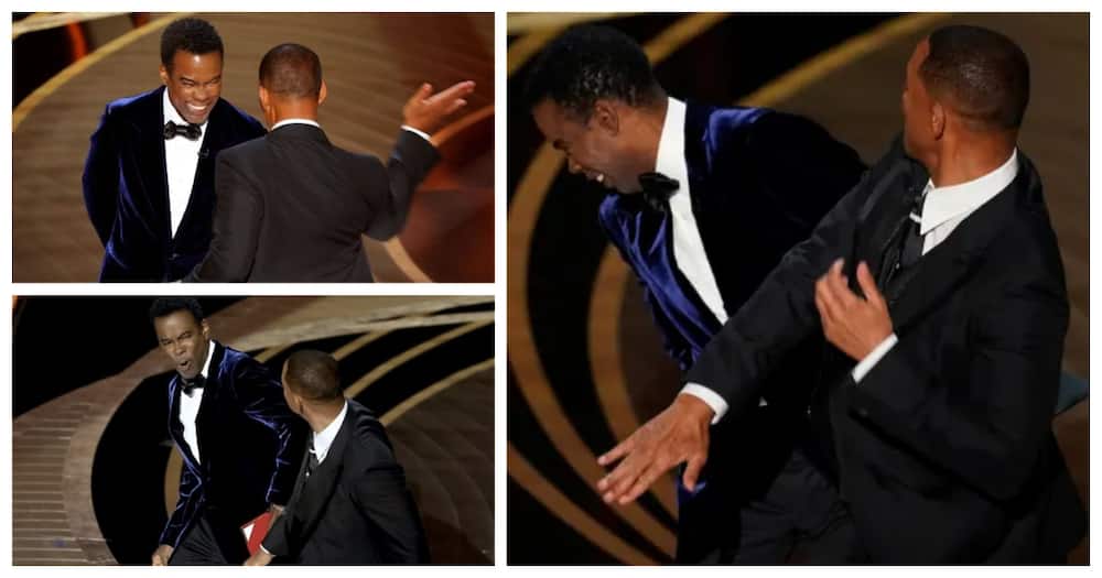 The incident happened at the Oscars on Sunday night.