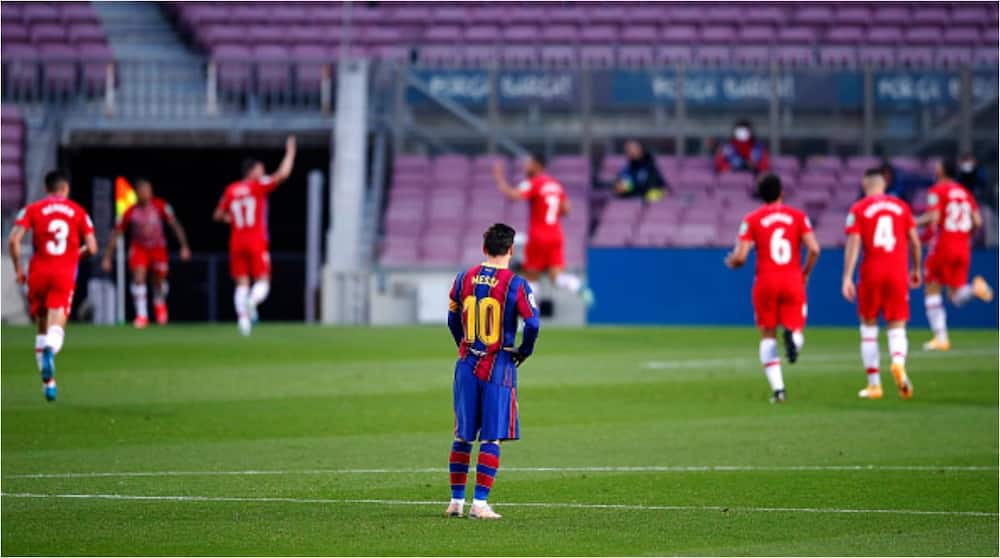 Hard-fighting Granada shatter Barcelona's La Liga title dreams after stunning win in Camp Nou