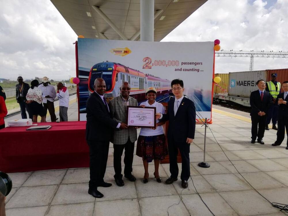 VIP treatment for loyal nurse as Madaraka Express hits the two million passenger mark