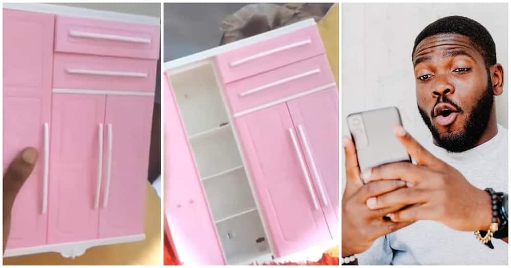 Ghanaian man shows doll size wardrobe purchased for Ghc70