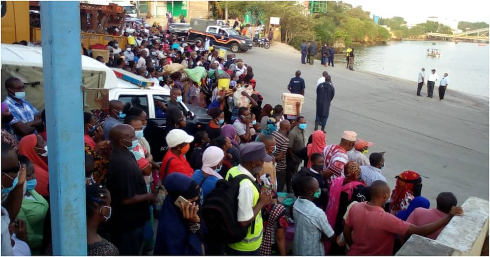 Heavy snarl-up at the Likoni ferry. Photo: Robin Njogu