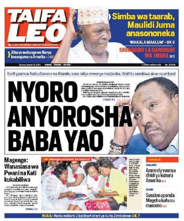 Kenyan newspapers review for August 9: City tycoon goes missing amid divorce case with estranged wife