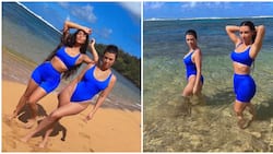 Kim Kardashian Celebrates Sister Kourtney's 43rd Birthday with Cute Twinning Swimsuit Photos