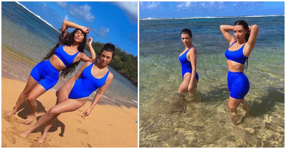 Kim Kardashian wishes sister Kourtney happy birthday.