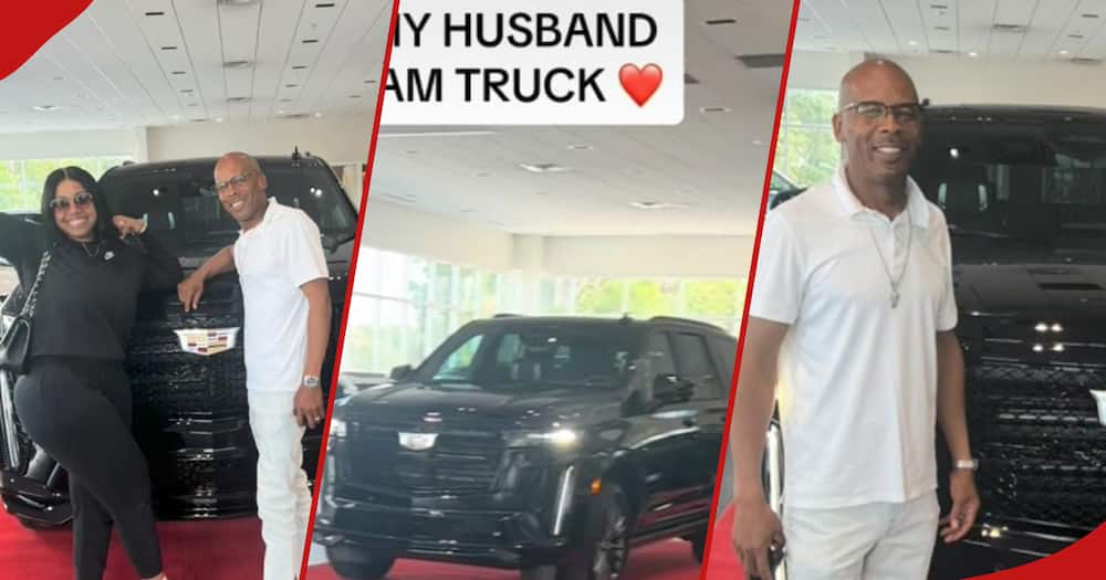 Una mujer sorprende a su marido con un nuevo Cadillac Escalade en su cumpleaños: “Black Love”