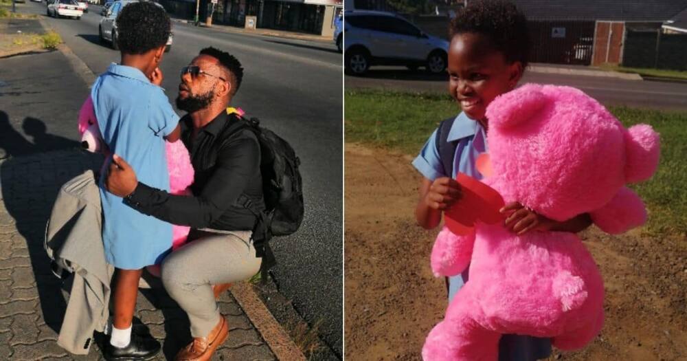 A father-daughter, spelling bee competition, flights to East London, leave from work, daughter competition.