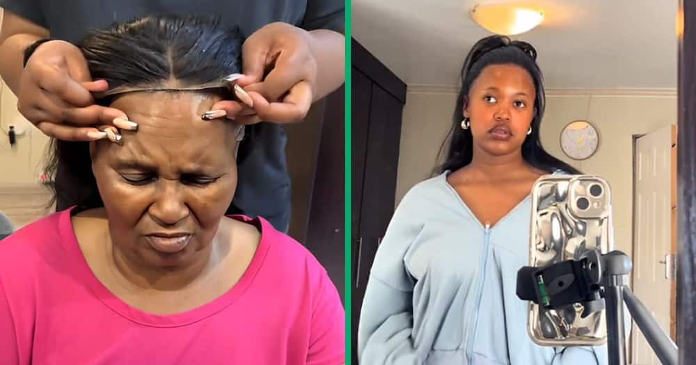 Mujer le arregla peluca frontal a abuela de 66 años, video de TikTok que se vuelve viral aturde a los internautas