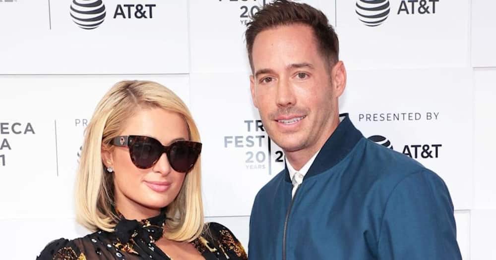 Paris Hilton denied reports that she and her fiancé, Carter Reum, are expecting a child. Photo: Getty Images.