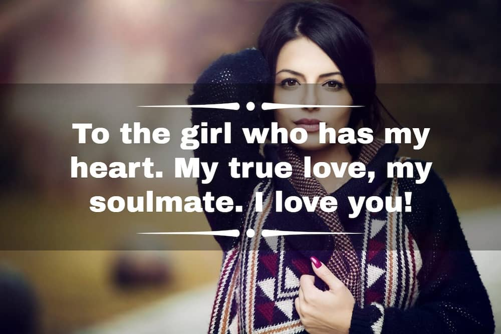 sweet words for girlfriend