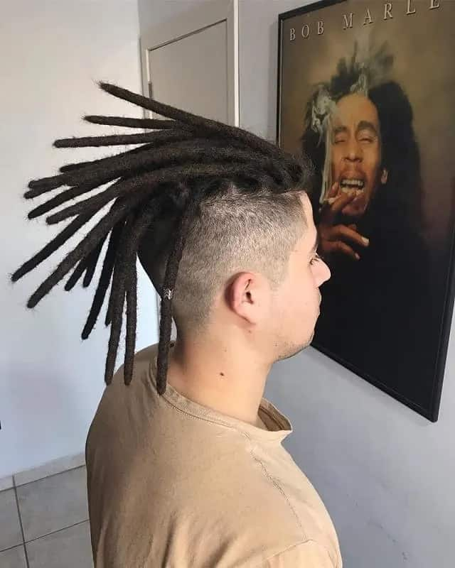 dreads with taper in back