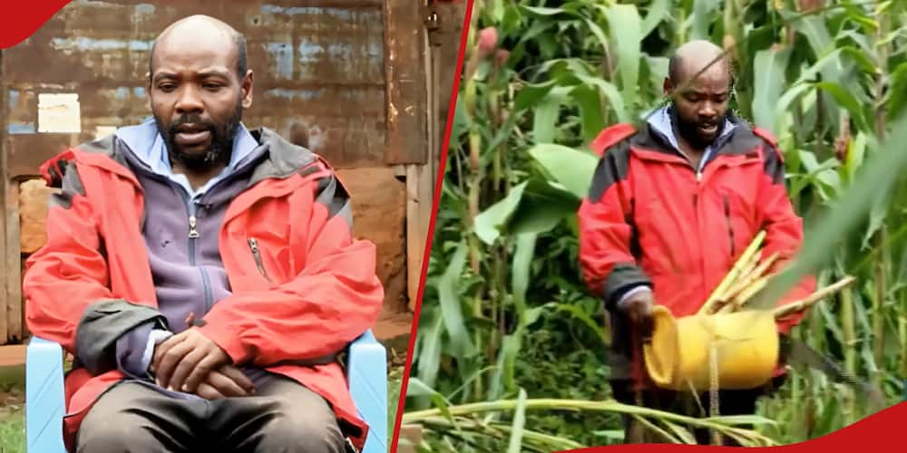 Cyrus Ndiki Gikera had to go back to Murang'a after failing to get another job.